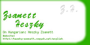 zsanett heszky business card